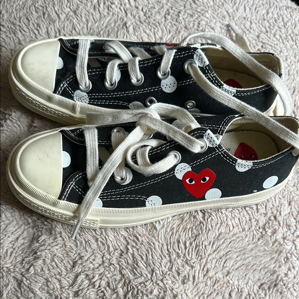 Converse x commes des garcons play low top chuck taylors